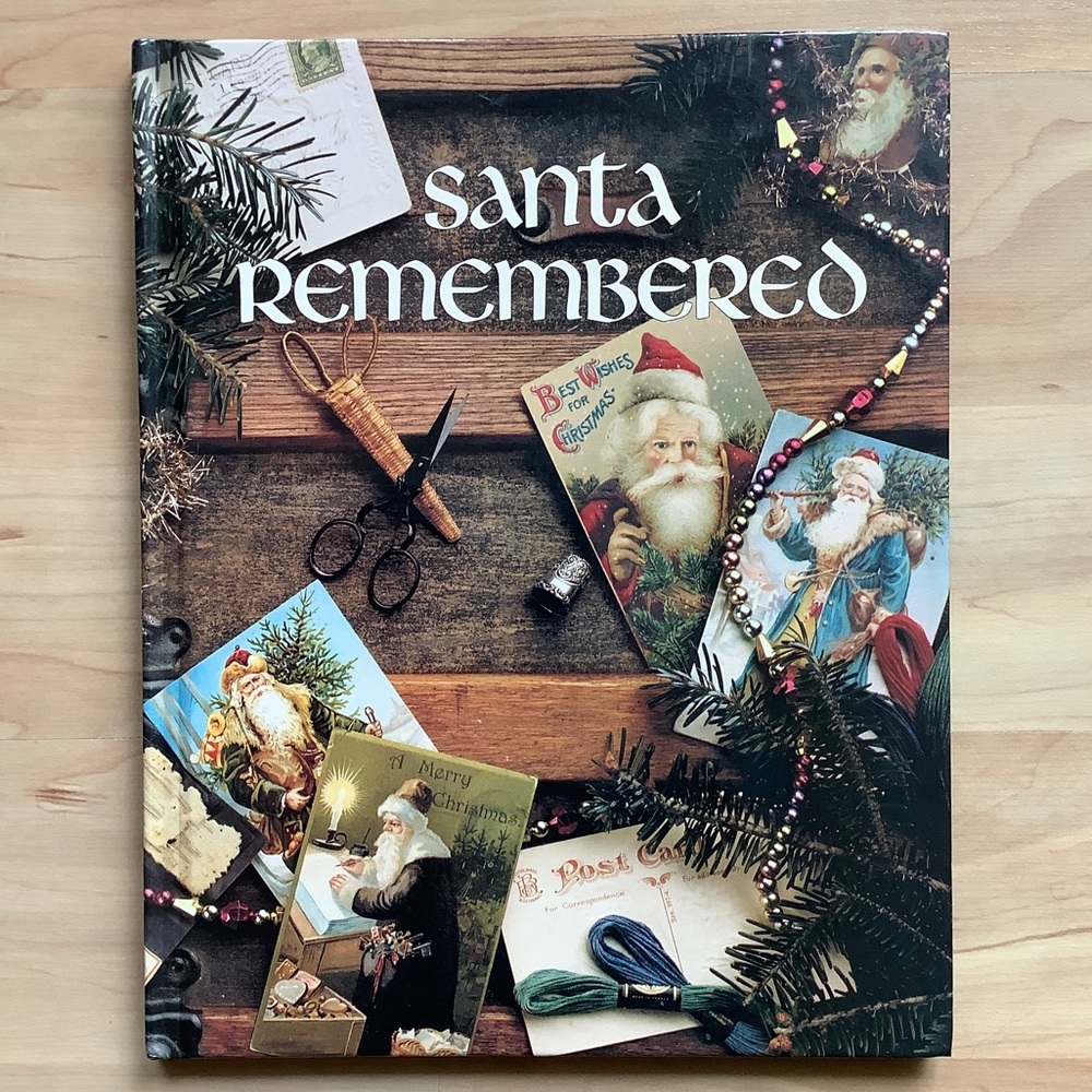 Hardcover Leisure Arts Christmas Remembered Book One "Santa Remembered"